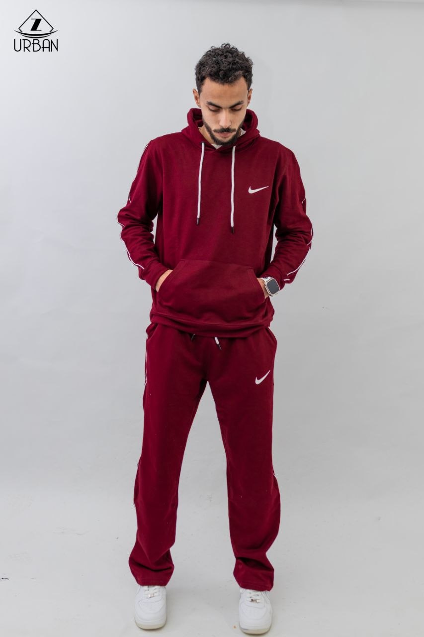 Burgundy Hoodie & Jogger Set