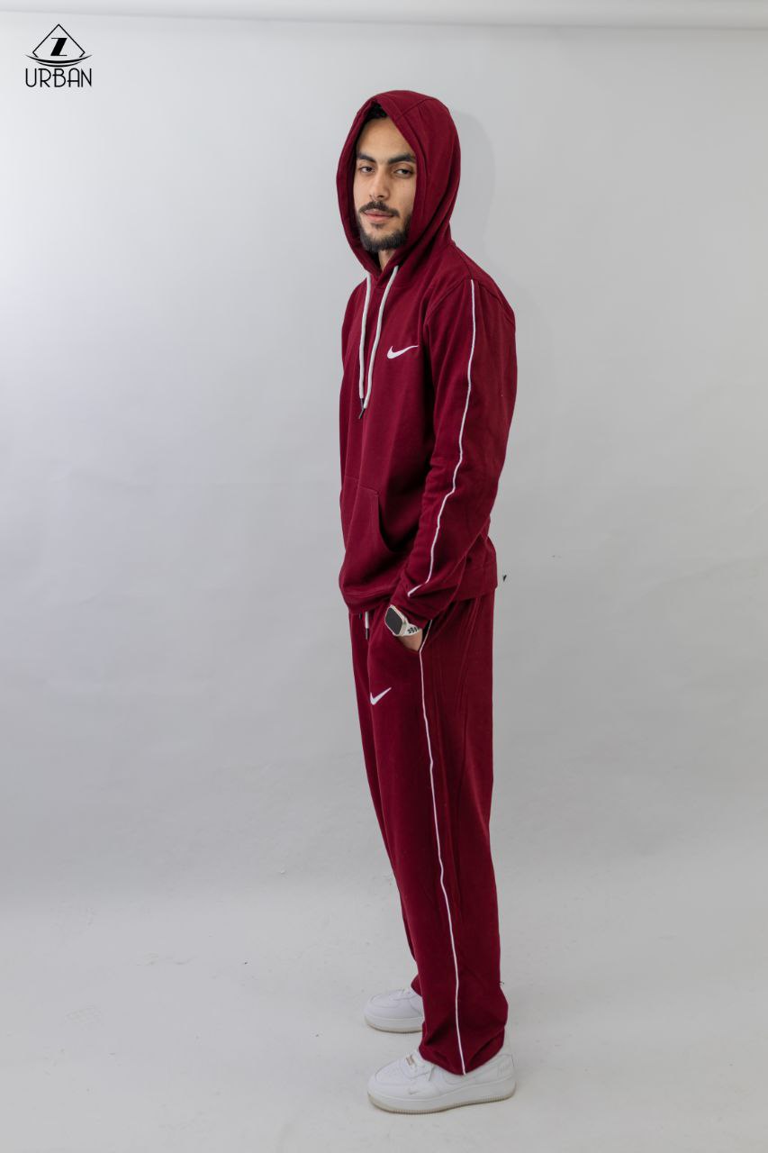 Burgundy Hoodie & Jogger Set