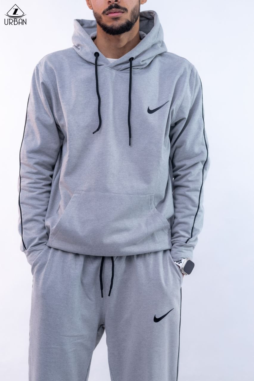Gray Hoodie & Jogger Set